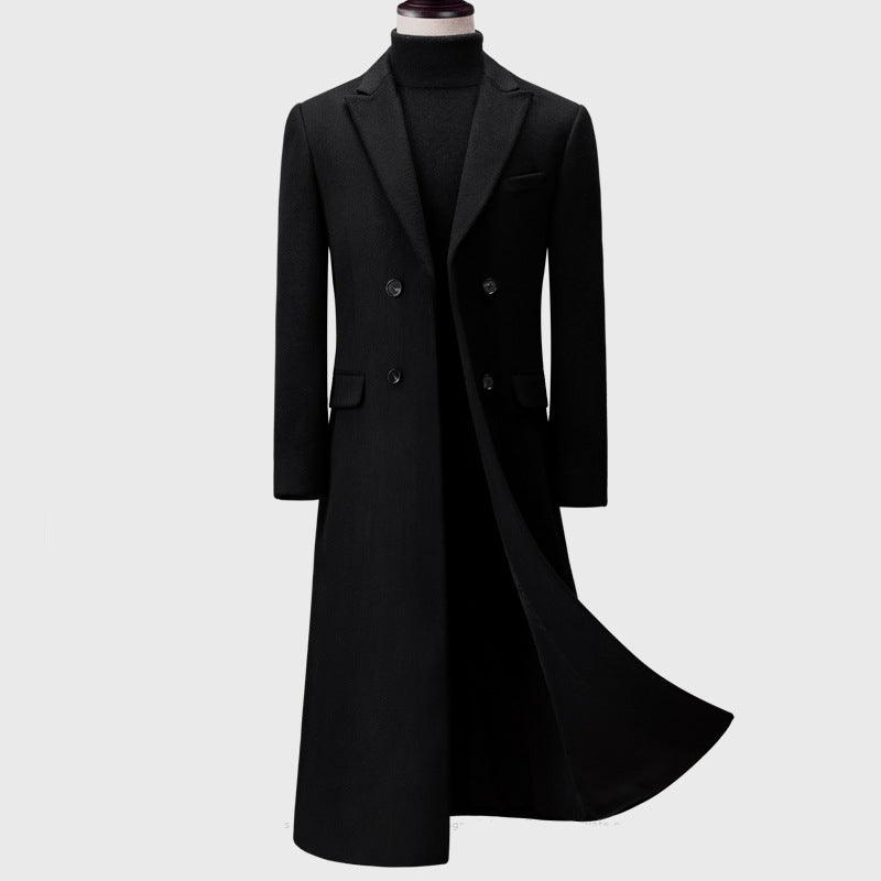 Men's trench coat woolen cloth - Image 6