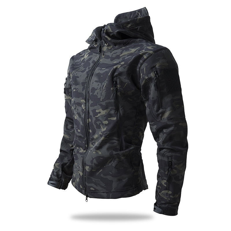 Outdoor Soft Shell Fleece Autumn And Winter Windproof, Waterproof And Breathable Warm Three-in-one Coat - Image 13
