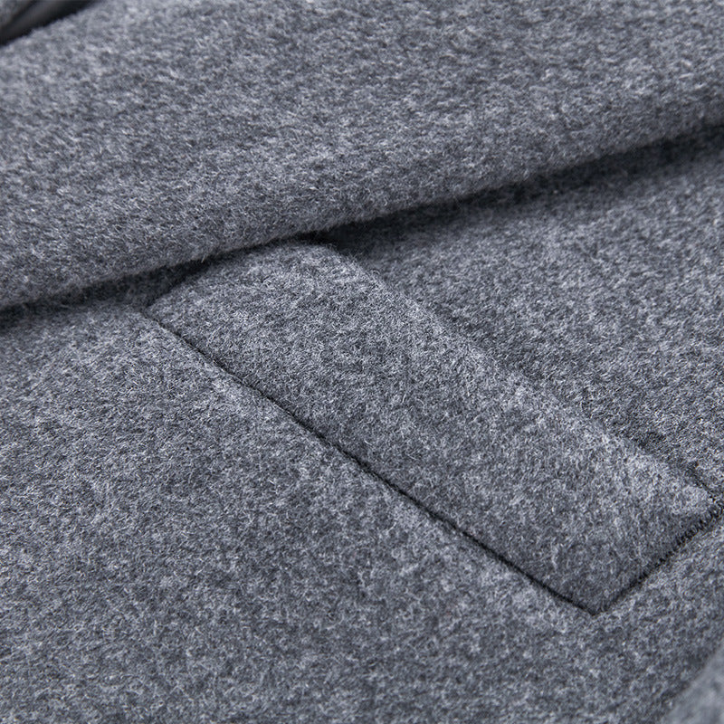 Men's trench coat woolen cloth - Image 2