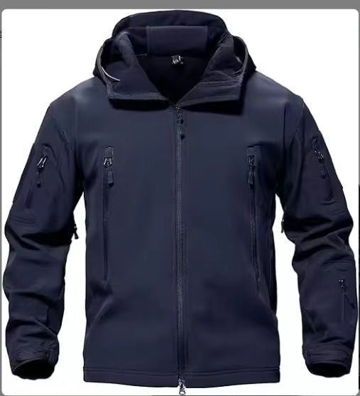 Outdoor Soft Shell Fleece Autumn And Winter Windproof, Waterproof And Breathable Warm Three-in-one Coat - Image 15