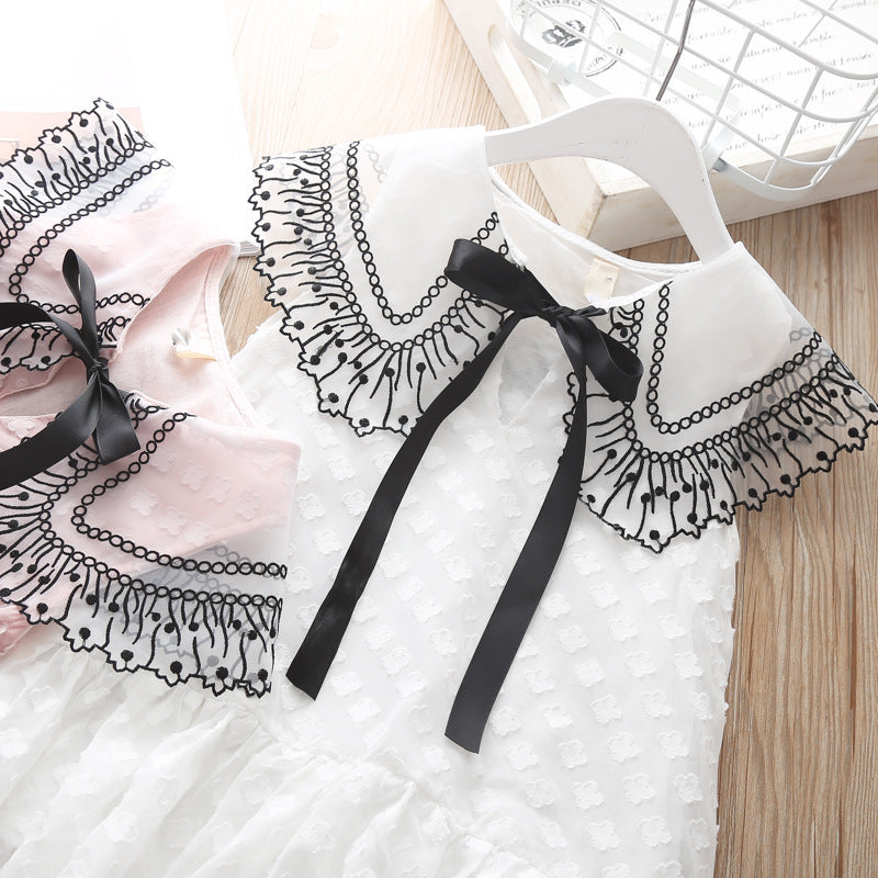 New Brands Dresses Tassel Hollow Out Design Princess Dress Kids Clothes - Image 7