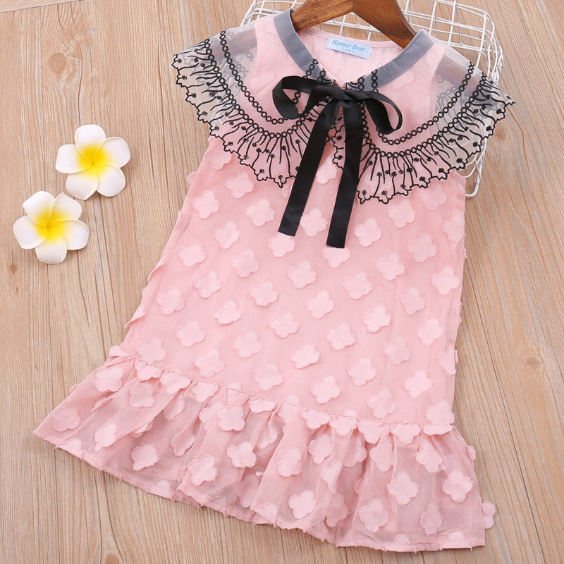 New Brands Dresses Tassel Hollow Out Design Princess Dress Kids Clothes - Image 8