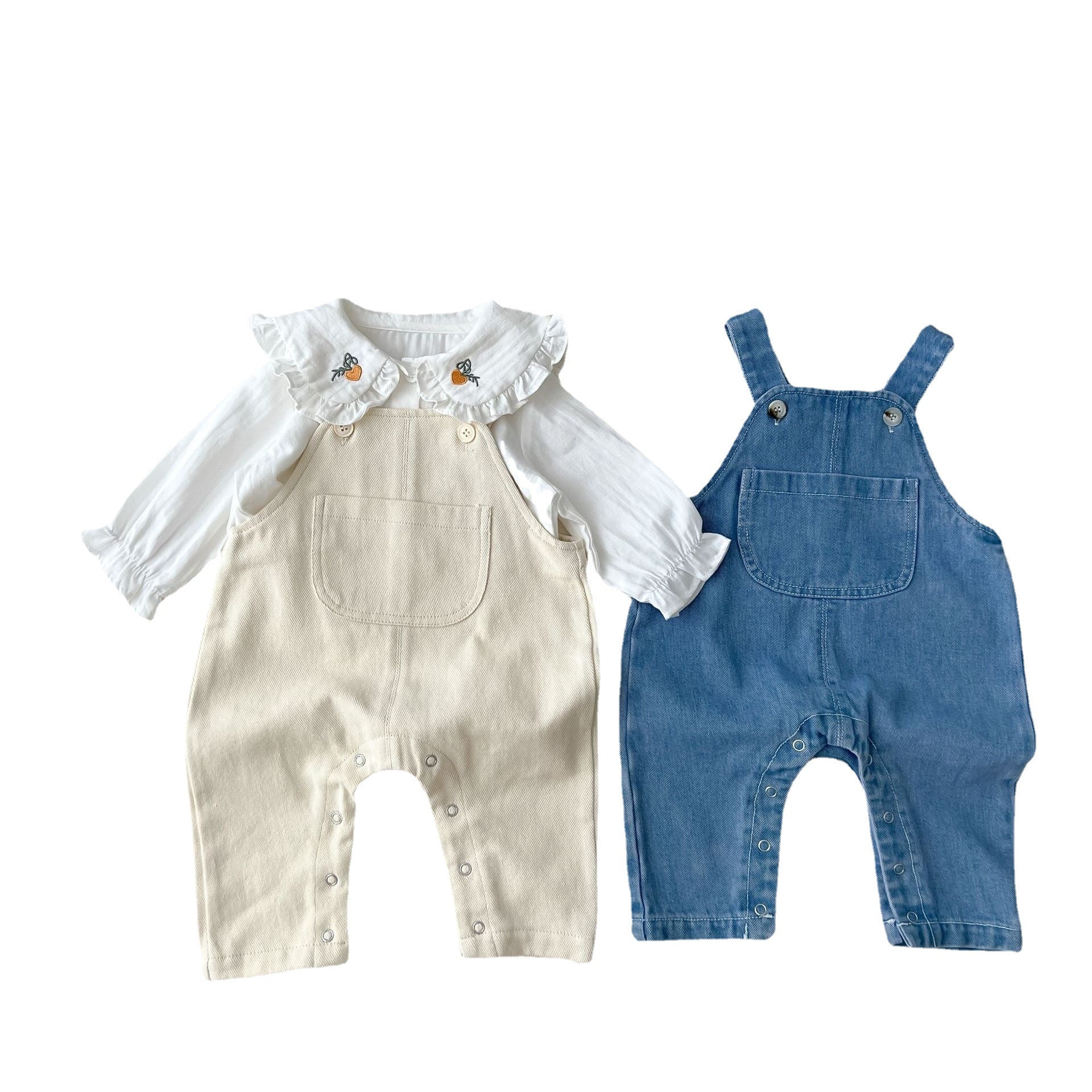 Loose Fitting Girls' Cotton Jeans - Image 4