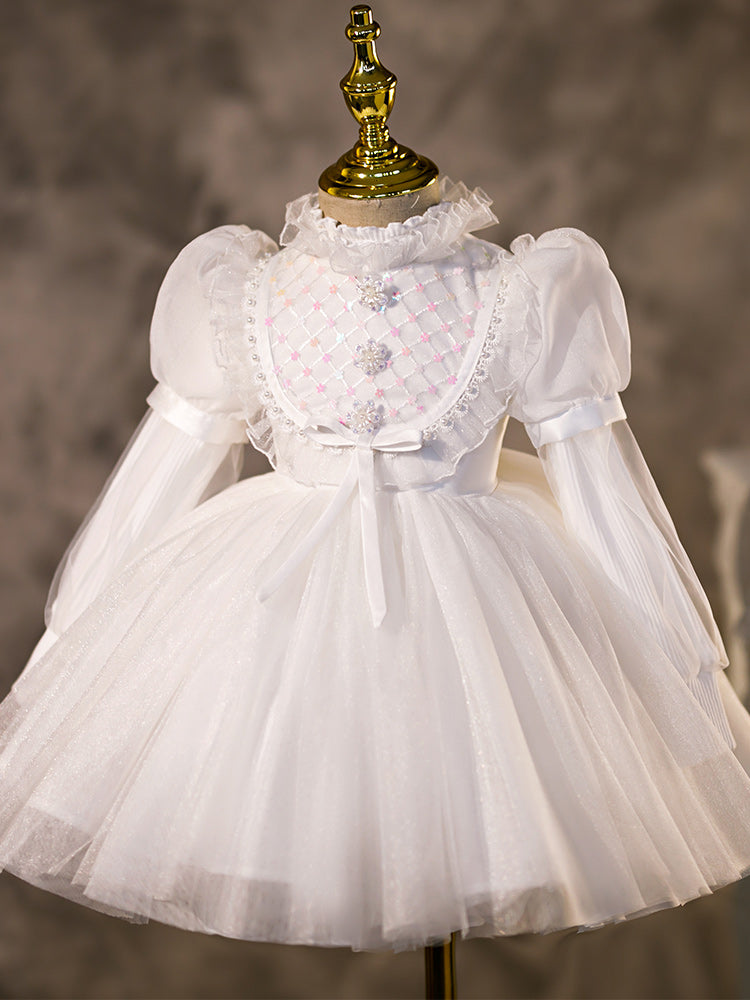 Western Style Little Flower Girl Wedding Dress With Tutu Skirt - Image 5