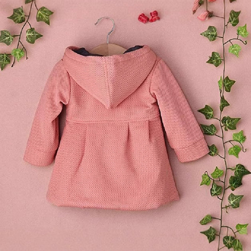 Girls' Fashion Personalized Hooded Jacket Casual Coat - Image 3