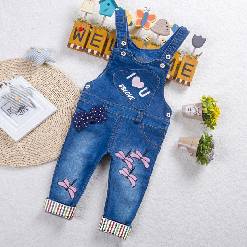 Kids Strap Jeans For Boys And Girls - Image 4